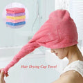 Quick Dry Bath Hair Drying Towel Head Wrap Hat Super Absorbent Shower Cap For Women And For Girls (Random Colors)