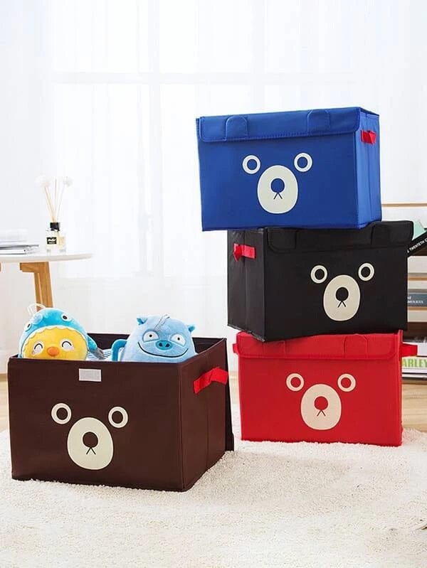 Panda Design Folding Storage Bins Quilt Basket Kid Toys Organizer Storage Boxes Cabinet Wardrobe Storage Bags 1 Piece