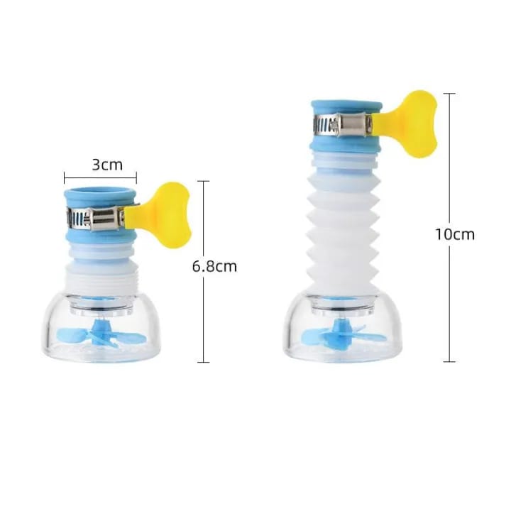 Kitchen New Fan Faucet With Clip 360 Adjustable Flexible Kitchen Faucet Tap Water Filter 360° Rotating Faucet Aerator – Water-Saving Anti-Splash Shower Head Nozzle for Kitchen & Bathroom Sinks, 3-Mode Sprayer with Swivel Head & Tap Adapter,