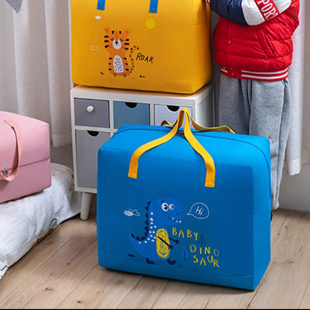 Baby Dinosaur Cloth Organizer and Storage Box Large Size Childbirth Bag Foldable Travel Duffel Bag Tox Box
