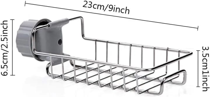 Stainless Steel Kitchen Sponge Holder Soap Dishwashing Liquid Drainer Rack Faucet Storage Rack Drain Basket For Bathroom Sink