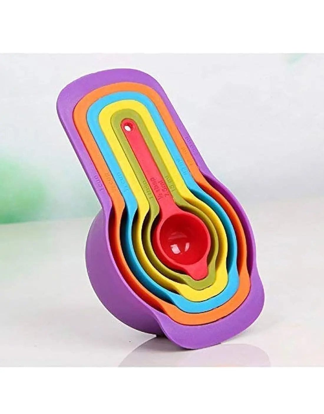 Measuring cups and spoons Plastic Measuring Cup Set Measuring Tools 6pcs Measuring Spoon for Liquid Powder