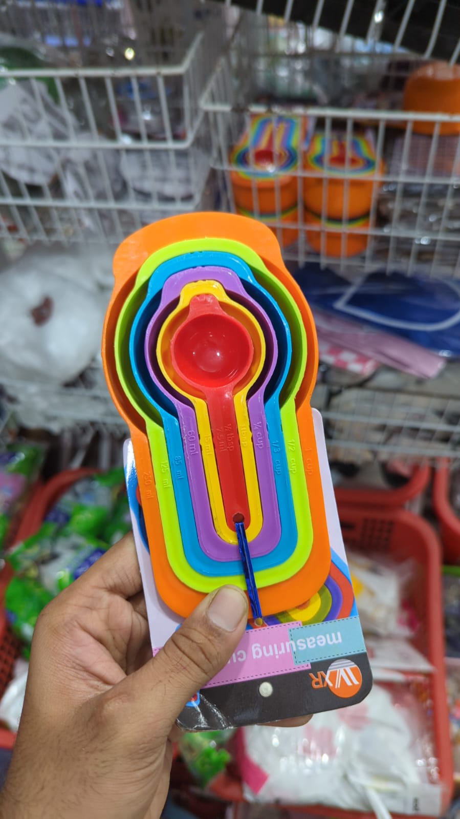 Measuring cups and spoons Plastic Measuring Cup Set Measuring Tools 6pcs Measuring Spoon for Liquid Powder