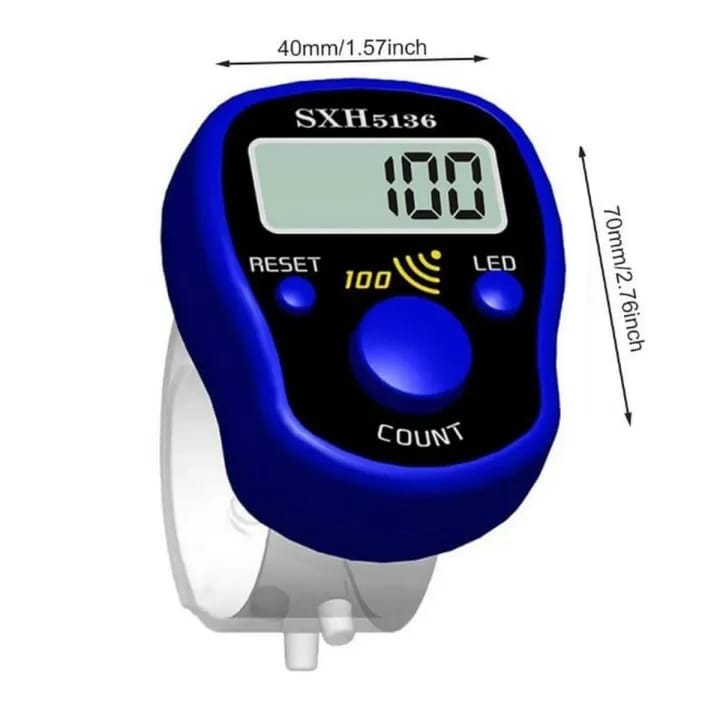 Digital finger tasbeeh counter