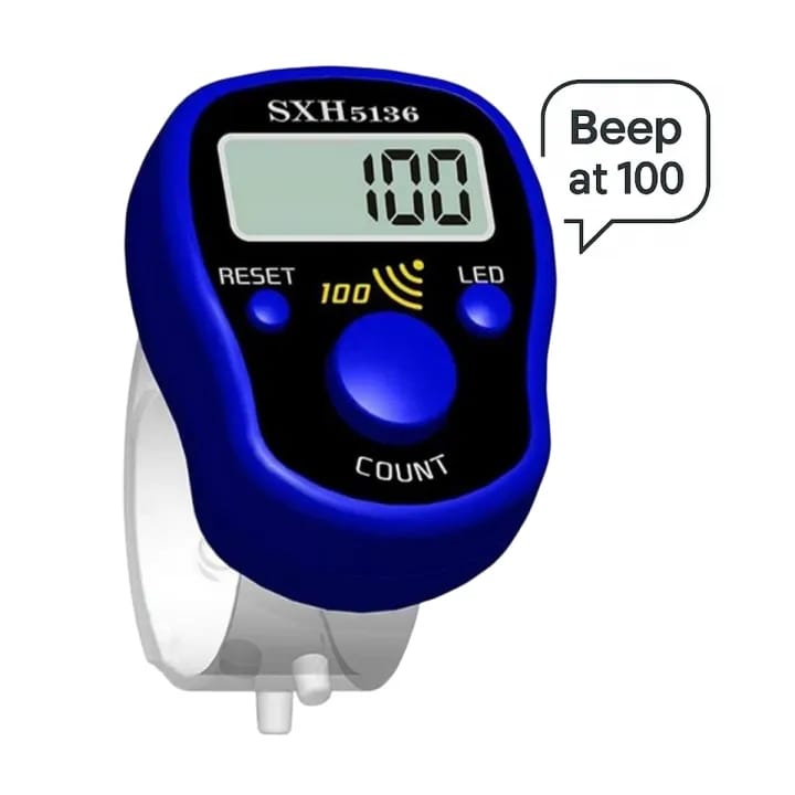 Digital finger tasbeeh counter