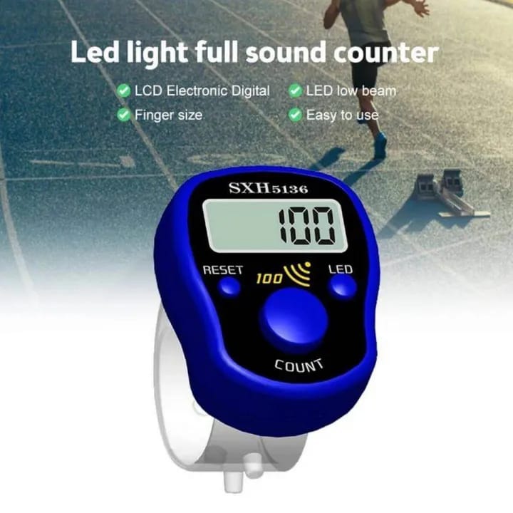 Digital finger tasbeeh counter