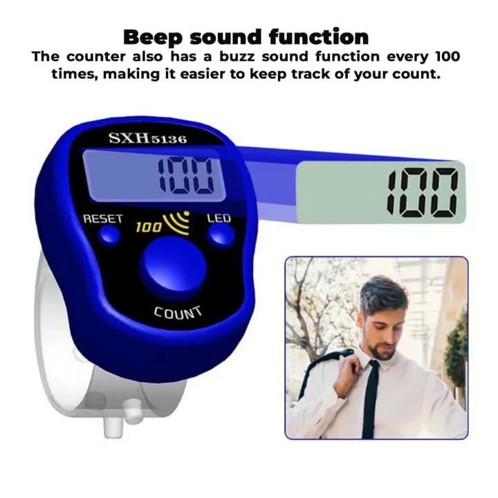 Digital finger tasbeeh counter