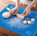 Non-Stick Silicone Baking Mat With Measurements Heat Resistant Cookie Sheet Oven Liner (Multi color) 40x50 cm