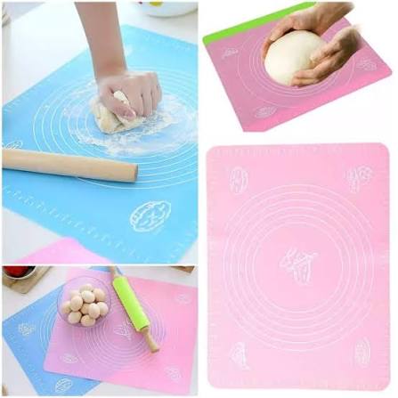 Non-Stick Silicone Baking Mat With Measurements Heat Resistant Cookie Sheet Oven Liner (Multi color) 40x50 cm