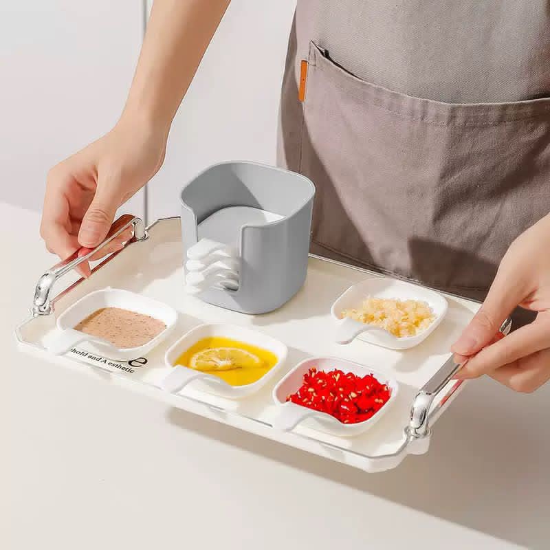 1 Set of 6 Pieces Food Sauce Dishes – Tomato Shape Dipping Bowls for Snacks, Chutney, Cheese, Fruits & Steak Sauce | Small Plates for Seasoning & Food Storage | Ideal Kitchen & Restaurant Serving Supplies for Everyday Us
