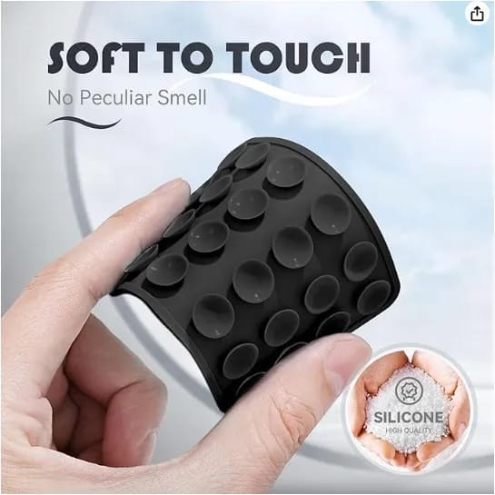 Silicone Suction Pad Phone Holder Self-Adhesive Rubber Mat 8x5.5cm