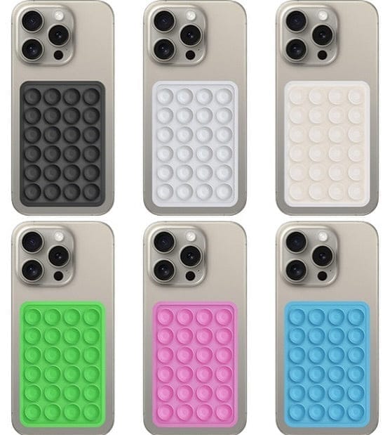 Silicone Suction Pad Phone Holder Self-Adhesive Rubber Mat 8x5.5cm