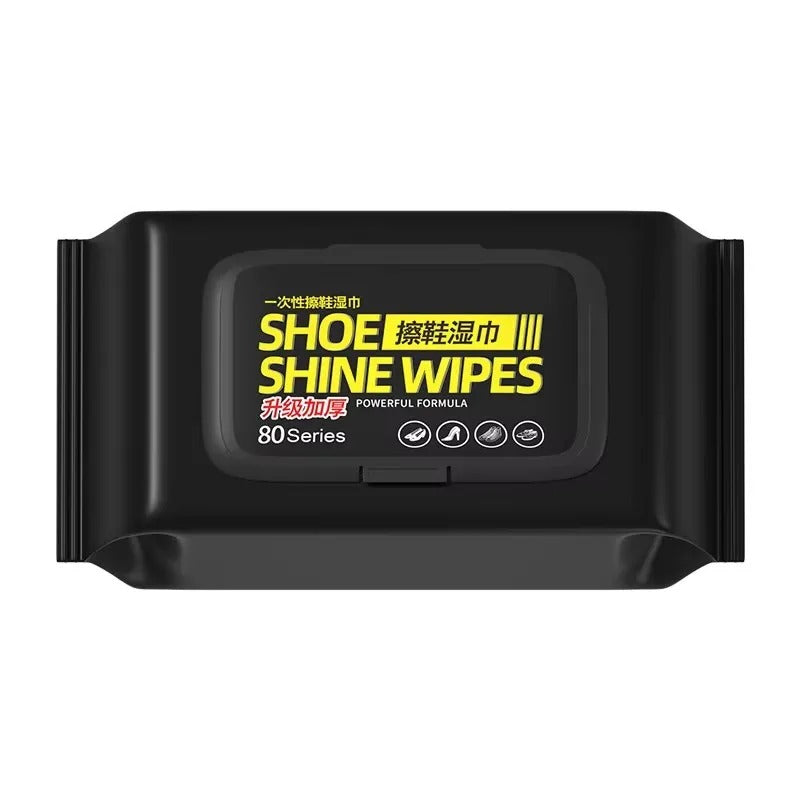 80pcs Disposable Shoe Wipes – Portable Sneaker & Shoe Cleaner for Quick Travel Cleaning & Polishing