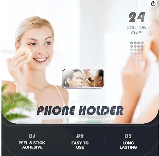 Silicone Suction Pad Phone Holder Self-Adhesive Rubber Mat 8x5.5cm