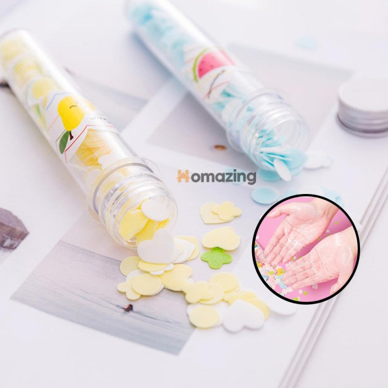 Original Portable Disposable Paper Soap Confetti Cleaning Washing Hand Bath Toiletry Paper Soap